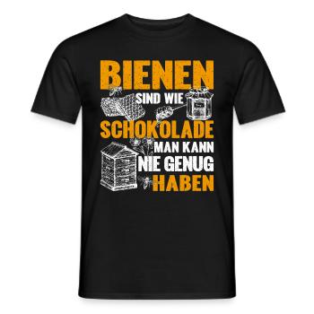 Nie genug Bienen leidenschaftlicher Imker Imkerei - Männer T-Shirt - Schwarz - Vorne - AI Model Male 178 light (178cm)