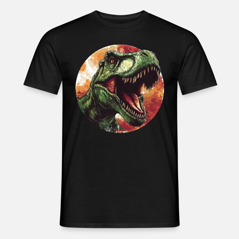 T-Rex - Männer T-Shirt - Schwarz