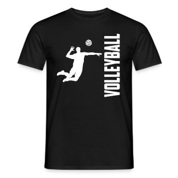 Volleyball volleyball sport - T-shirt homme - noir - Devant - AI Model Male 178 light (178cm)