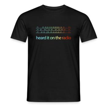 Radio Hi-Fi Vintage Stereo Audio Retro Hifi - Männer T-Shirt - Schwarz - Vorne - AI Model Male 178 light (178cm)