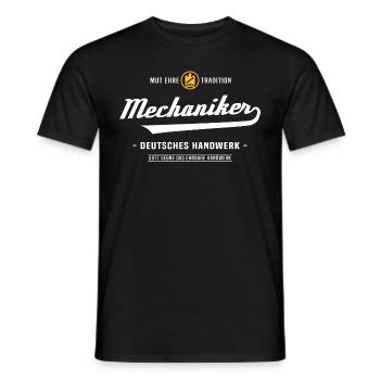 KFZ Mechaniker Mechatroniker Zunftzeichen Zunft - Männer T-Shirt - Schwarz - Vorne - AI Model Male 178 light (178cm)