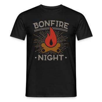 Bonfire Night - Men's T-Shirt - black - Front - AI Model Male 178 light (178cm)