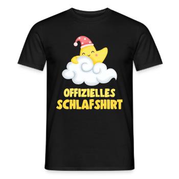 Offizielles Schlafshirt Stern Schlafen Kinder - Männer T-Shirt - Schwarz - Vorne - AI Model Male 178 light (178cm)
