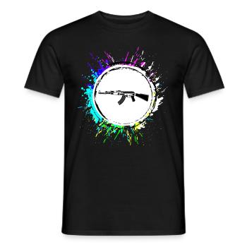 Gewehr icon symbol - Männer T-Shirt - Schwarz - Vorne - AI Model Male 178 light (178cm)