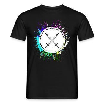 Schwert Icon Symbol - Männer T-Shirt - Schwarz - Vorne - AI Model Male 178 light (178cm)
