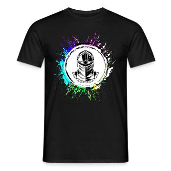 Ritter Helm - Männer T-Shirt - Schwarz - Vorne - AI Model Male 178 light (178cm)
