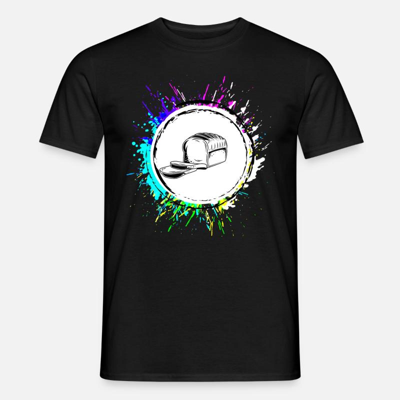 Brot Backen Bäcker - Männer T-Shirt - Schwarz