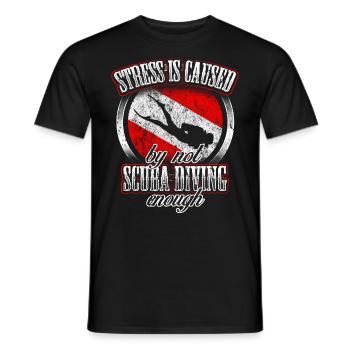 Plongeur sous-marin plongeur Sea Diver Flag - T-shirt homme - noir - Devant - AI Model Male 178 light (178cm)