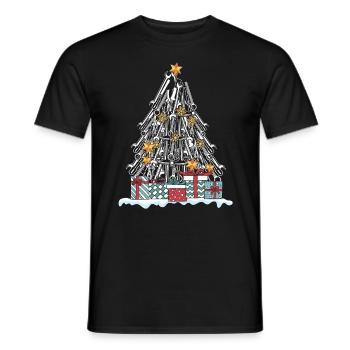 Craftsman Mechanic Tools Christmas Gift - Men's T-Shirt - black - Front - AI Model Male 178 light (178cm)