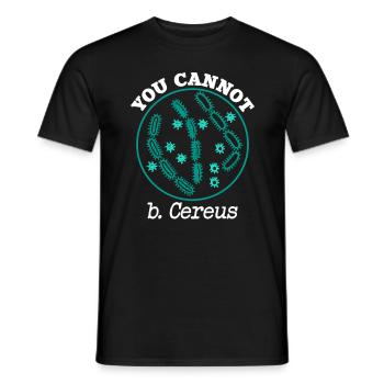 Biology Microbiology Bacteria Teacher Gift - Men's T-Shirt - black - Front - AI Model Male 178 light (178cm)