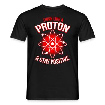 Physique Chimie Proton Stay Positive Gift - T-shirt homme - noir - Devant - AI Model Male 178 light (178cm)