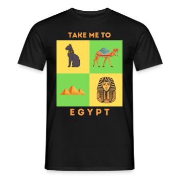 EMMÈNE-MOI EN ÉGYPTE - T-shirt homme - noir - Devant - AI Model Male 178 light (178cm)
