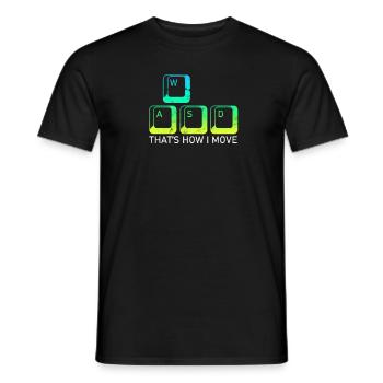 THAT'S HOW I MOVE - Fitness - Männer T-Shirt - Schwarz - Vorne - AI Model Male 178 light (178cm)