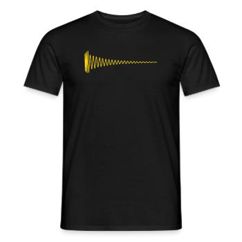 Synthesizer Analog Synth Techno - Electronic - Men's T-Shirt - black - Front - AI Model Male 178 light (178cm)