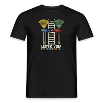 LEITER VOM RECHENZENTRUM - IT-Management - Männer T-Shirt - Schwarz - Vorne - AI Model Male 178 light (178cm)