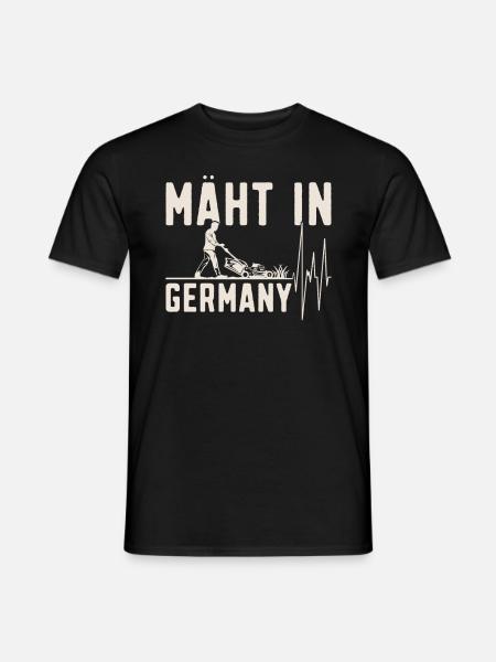 Mäht in Germany - Gartenarbeit - Männer T-Shirt - Schwarz