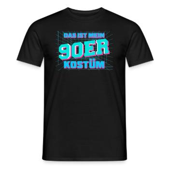Das Ist Mein 90er Kostüm - 90er Jahre - Männer T-Shirt - Schwarz - Vorne - AI Model Male 178 light (178cm)