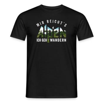 J’en ai assez, je vais faire de la randonnée Alpes cadeau - T-shirt homme - noir - Devant - AI Model Male 178 light (178cm)