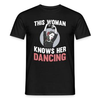 Tanzen Tänzer Tanz - Männer T-Shirt - Schwarz - Vorne - AI Model Male 178 light (178cm)