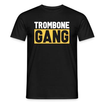 Trombone - T-shirt homme - noir - Devant - AI Model Male 178 light (178cm)