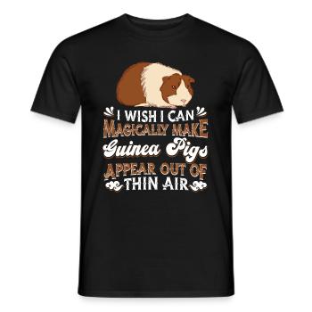 Meerschwein Meerschweinchen - Männer T-Shirt - Schwarz - Vorne - AI Model Male 178 light (178cm)