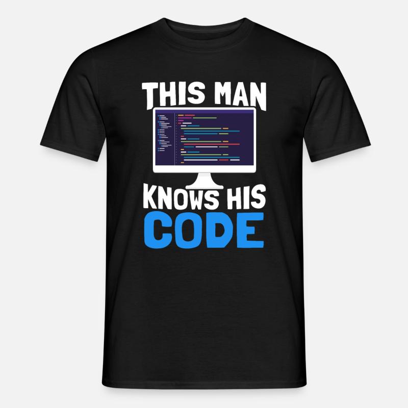 Programmer Coder Software Developer - Men's T-shirt - black