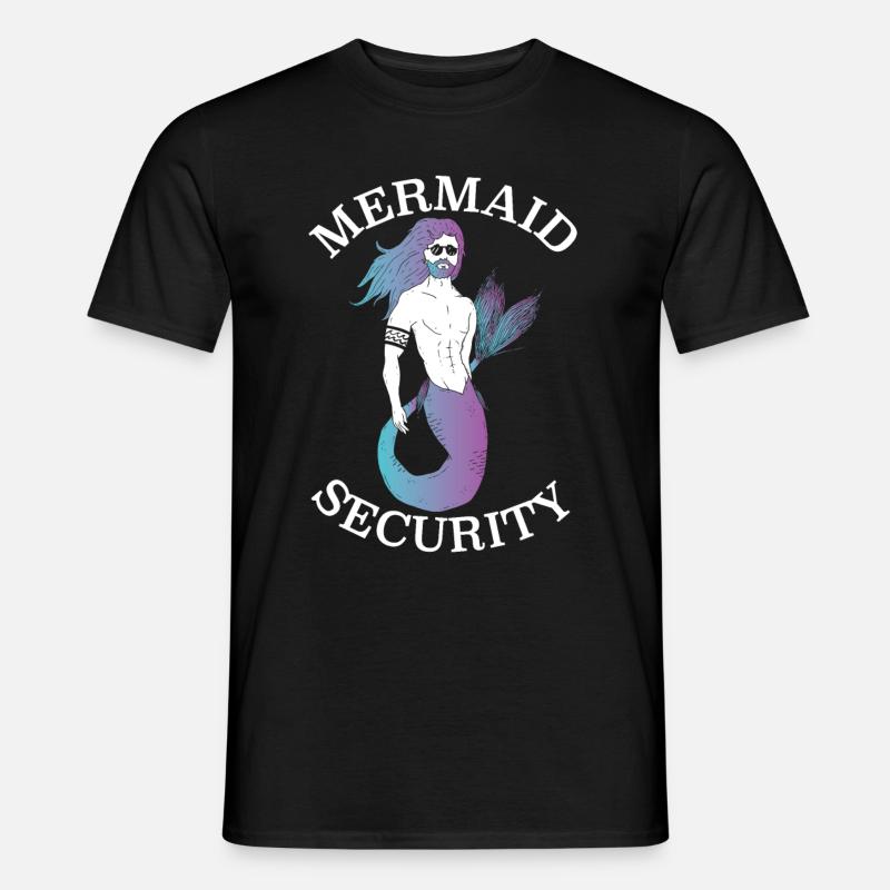 Meerjungfrau - Männer T-Shirt - Schwarz
