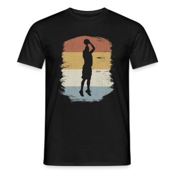 Basketball Basketballer - Men's T-Shirt - black - Front - AI Model Male 178 light (178cm)