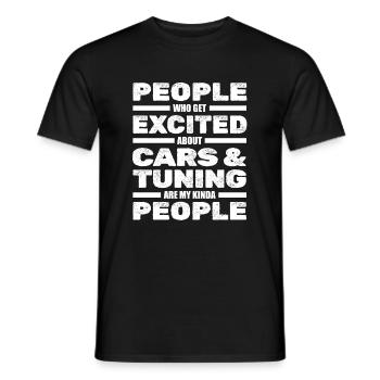 Auto Tuning Hobby Car Mechanic Screwdriver - Men's T-Shirt - black - Front - AI Model Male 178 light (178cm)