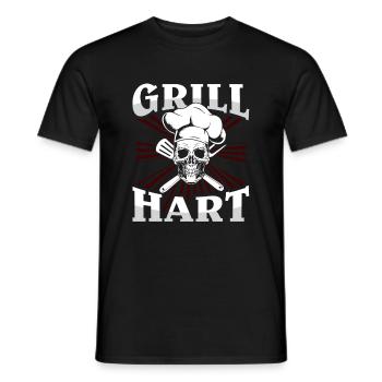 Grillen Grillmeister BBQ - Männer T-Shirt - Schwarz - Vorne - AI Model Male 178 light (178cm)
