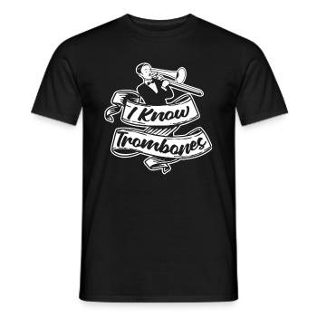 Trombone - Men's T-Shirt - black - Front - AI Model Male 178 light (178cm)