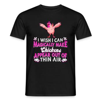Chicken Farm Farmer Farmer Chicken Farmer - Men's T-Shirt - black - Front - AI Model Male 178 light (178cm)
