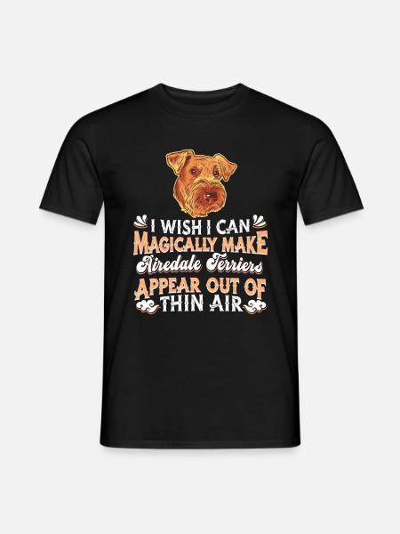 Airedale Terrier Dog - Men's T-Shirt - black
