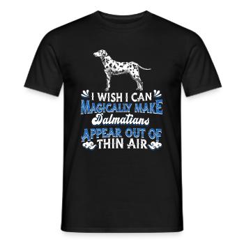 Dalmatian Dog - Men's T-Shirt - black - Front - AI Model Male 178 light (178cm)