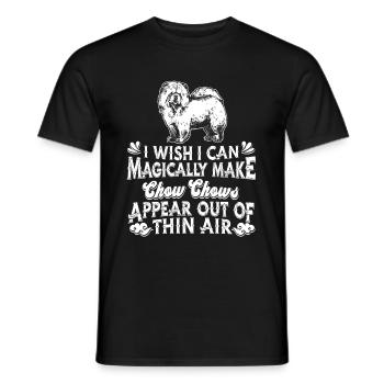 Chien Chow Chow - T-shirt homme - noir - Devant - AI Model Male 178 light (178cm)