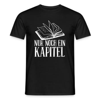 Bücherwurm Leseratte Buch Lesen - Männer T-Shirt - Schwarz - Vorne - AI Model Male 178 light (178cm)