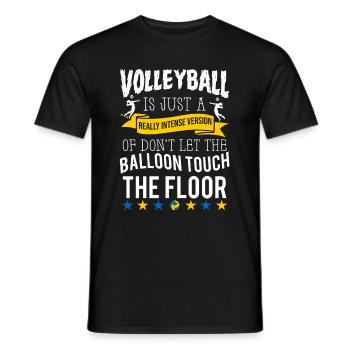 Volleyball Beachvolleyball - Männer T-Shirt - Schwarz - Vorne - AI Model Male 178 light (178cm)