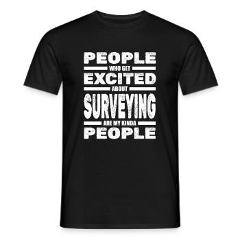 Vermessungstechniker Landvermesser Vermesser - Männer T-Shirt - Schwarz - Vorne - AI Model Male 178 light (178cm)