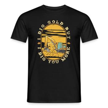Gold Mining Gold Mine - Men's T-Shirt - black - Front - AI Model Male 178 light (178cm)