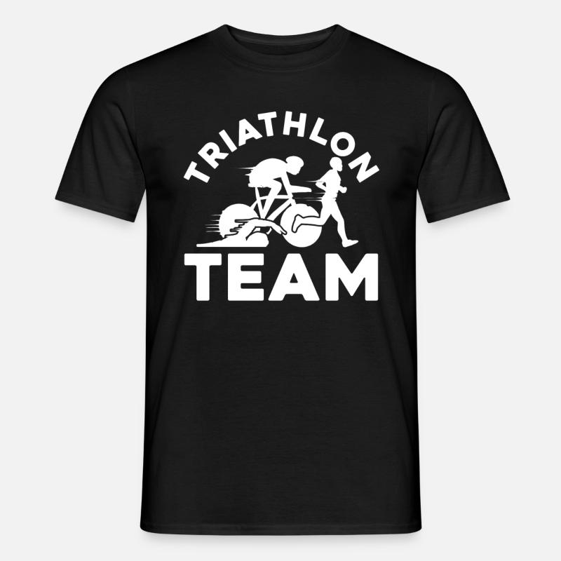 Triathlon - Männer T-Shirt - Schwarz