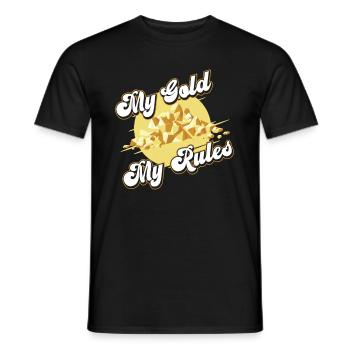 Goldbergbau Goldmine - Männer T-Shirt - Schwarz - Vorne - AI Model Male 178 light (178cm)