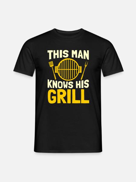 Grill grill master BBQ - Men's T-Shirt - black