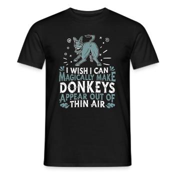 Donkey - Men's T-Shirt - black - Front - AI Model Male 178 light (178cm)