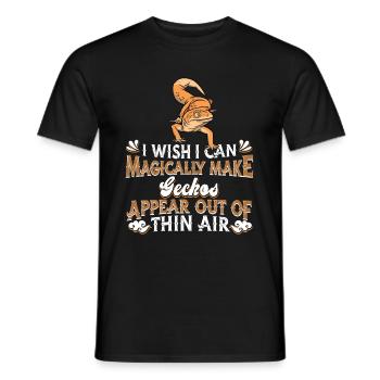 Gecke Echse Reptil Eidechse Lizard - Männer T-Shirt - Schwarz - Vorne - AI Model Male 178 light (178cm)