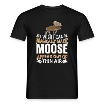 Elk - Men's T-Shirt - black - Front - AI Model Male 178 light (178cm)