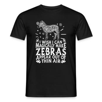 Zebra - Men's T-Shirt - black - Front - AI Model Male 178 light (178cm)