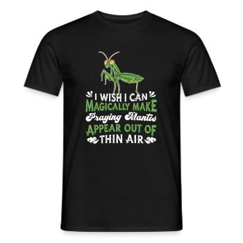 Gottesanbeterin - Männer T-Shirt - Schwarz - Vorne - AI Model Male 178 light (178cm)