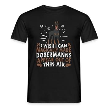 Doberman Dog - Men's T-Shirt - black - Front - AI Model Male 178 light (178cm)