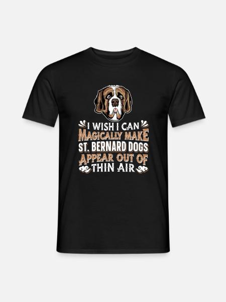 Bernhadiner Dog - Men's T-Shirt - black