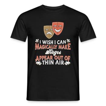 Theater - Männer T-Shirt - Schwarz - Vorne - AI Model Male 178 light (178cm)